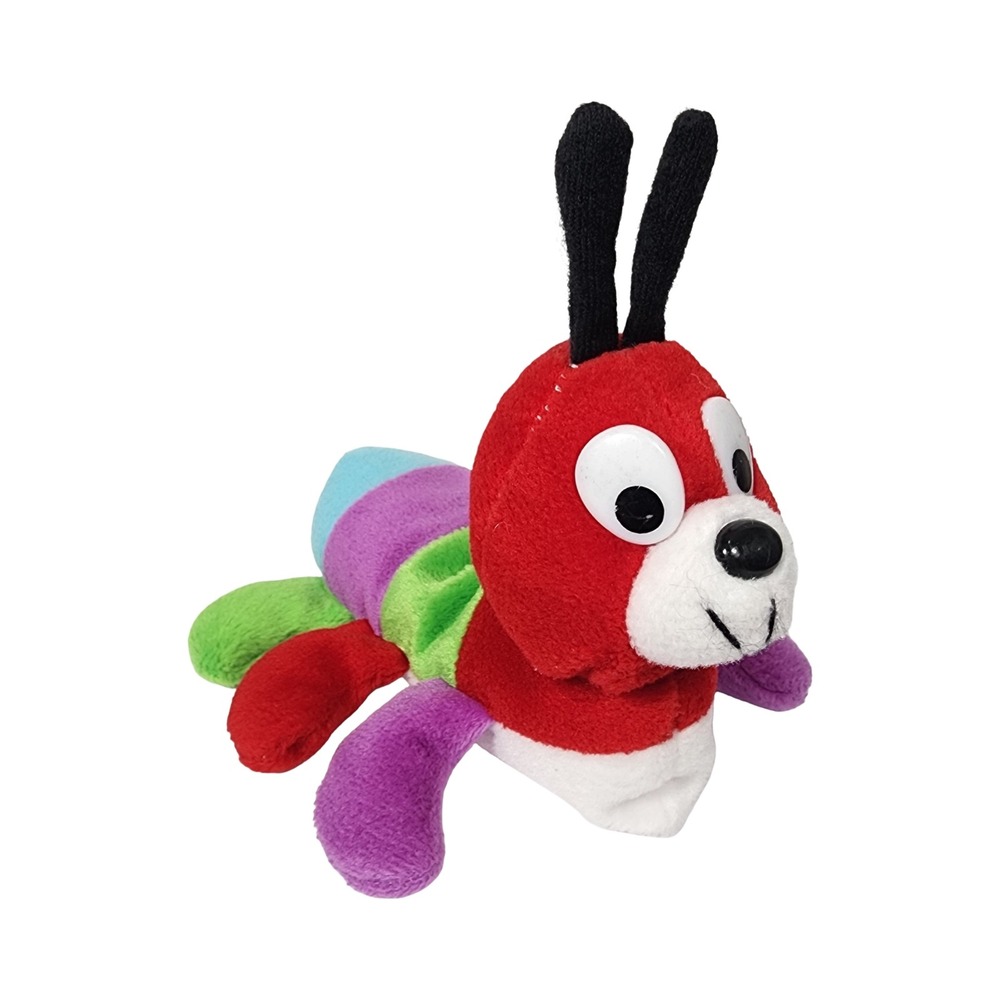 Imperial‎ Toy Corporation Plush Caterpillar Stuffed Animal Toy Red Rainbow Legs